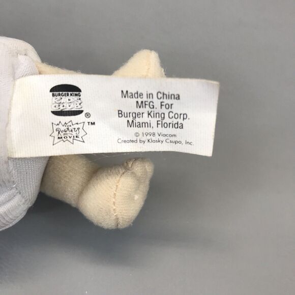 Vintage 1998 RugRats Burger King Kids Club Tommy Pickles Plush Grabbing Toy 4.5" - Picture 4 of 7